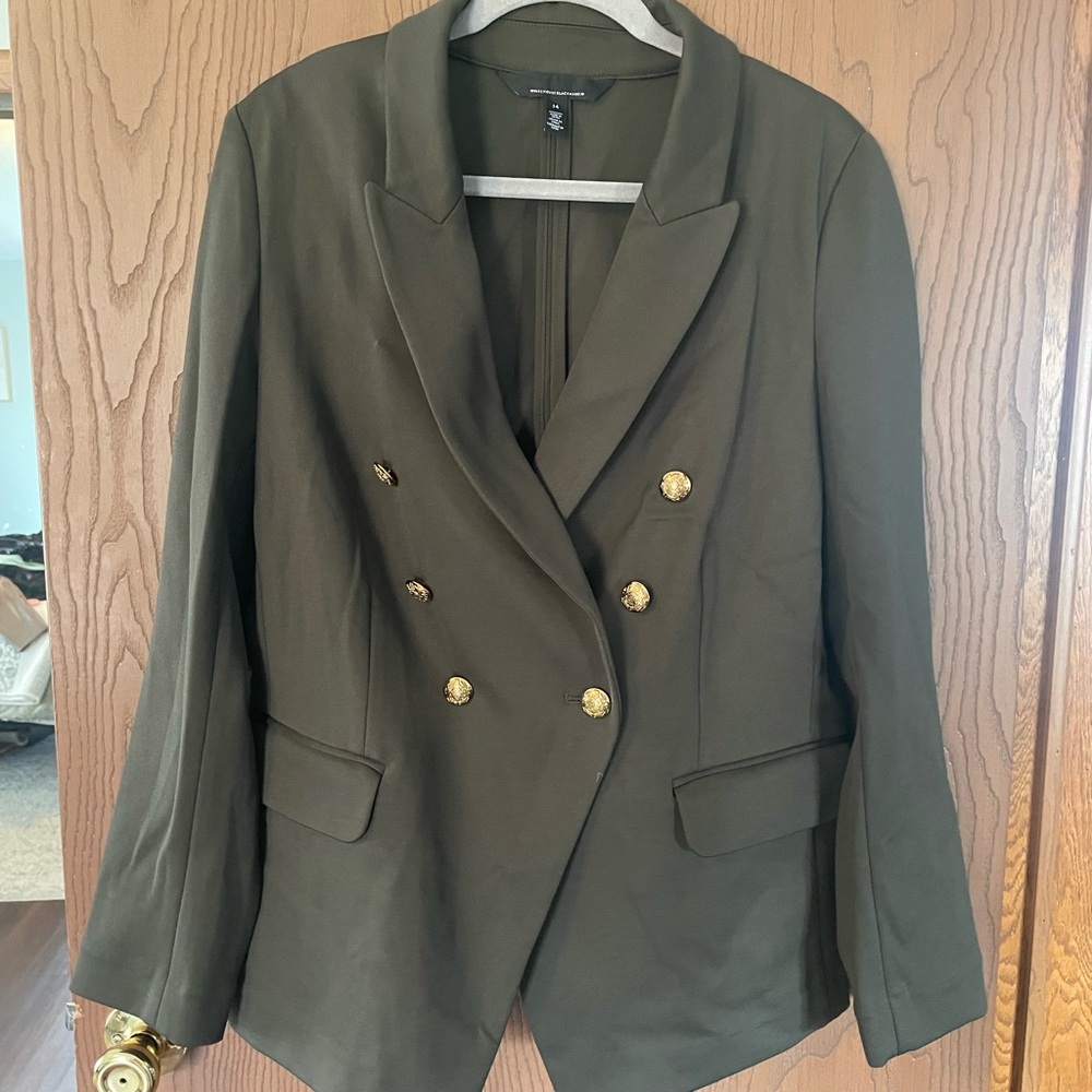 WHBM studio Blazer, green size 14